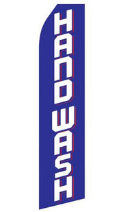 Hand Wash Feather Flags | Stock Design - Minuteman Press formely La Luz Printing Company | San Antonio TX Printing-San-Antonio-TX