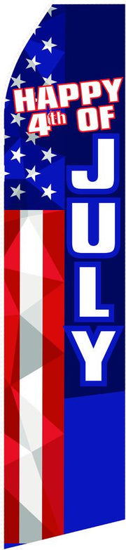 Happy 4th of July Feather Flags | Stock Design - Minuteman Press formely La Luz Printing Company | San Antonio TX Printing-San-Antonio-TX
