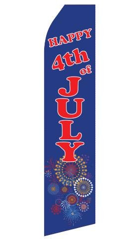 Happy 4th of July Feather Flags | Stock Design - Minuteman Press formely La Luz Printing Company | San Antonio TX Printing-San-Antonio-TX