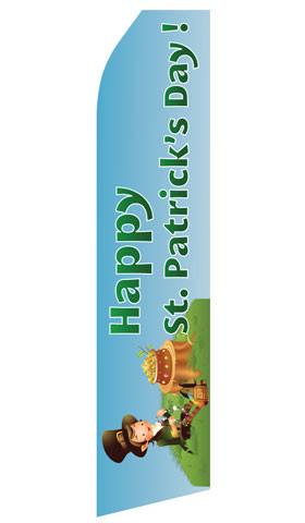 Happy St. Patricks Day Feather Flags | Stock Design - Minuteman Press formely La Luz Printing Company | San Antonio TX Printing-San-Antonio-TX