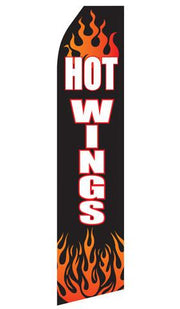 Hot Wings Feather Flag | Stock Design - Minuteman Press formely La Luz Printing Company | San Antonio TX Printing-San-Antonio-TX