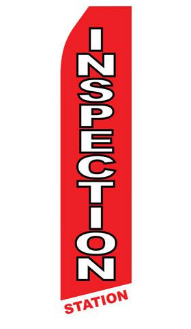 Inspection Station Feather Flag | Stock Design - Minuteman Press formely La Luz Printing Company | San Antonio TX Printing-San-Antonio-TX