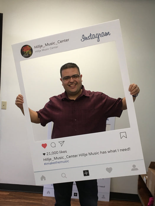 Instagram Style "Selfie" Custom Photo Booth Prop Frame-Printed,Wedding,Marketing,Social Media Cutouts - Minuteman Press formely La Luz Printing Company | San Antonio TX Printing-San-Antonio-TX