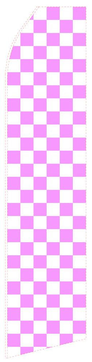 Light Magenta Chessboard Feather Flag | Stock Design - Minuteman Press formely La Luz Printing Company | San Antonio TX Printing-San-Antonio-TX