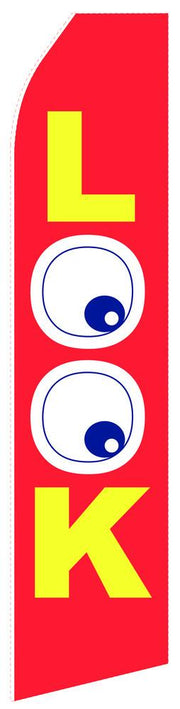 Looking Eye Feather Flags | Stock Designs - Minuteman Press formely La Luz Printing Company | San Antonio TX Printing-San-Antonio-TX