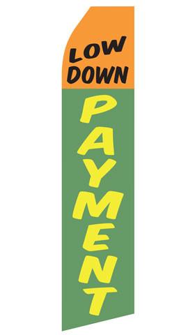 Low Down Payment Feather Flag | Stock Designs - Minuteman Press formely La Luz Printing Company | San Antonio TX Printing-San-Antonio-TX