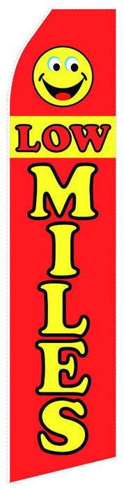 Low Miles Feather Flag | Stock Design - Minuteman Press formely La Luz Printing Company | San Antonio TX Printing-San-Antonio-TX