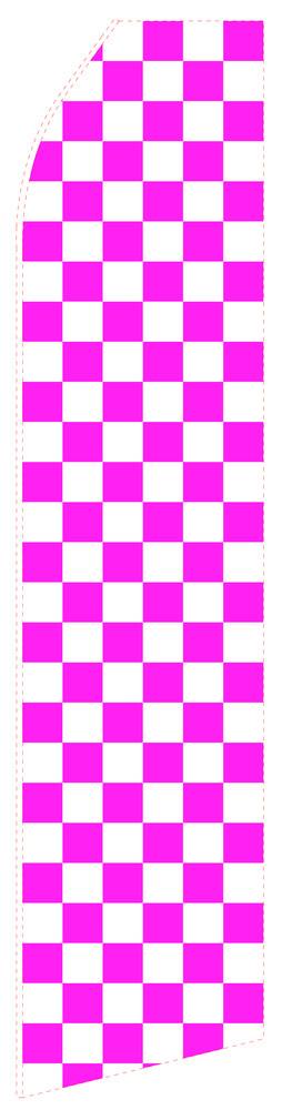 Magenta Chessboard Feather Flag | Stock Design - Minuteman Press formely La Luz Printing Company | San Antonio TX Printing-San-Antonio-TX