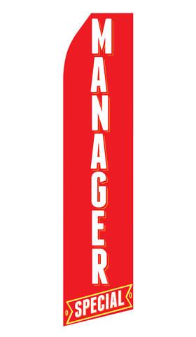 Manager Special Feather Flag | Stock Design - Minuteman Press formely La Luz Printing Company | San Antonio TX Printing-San-Antonio-TX