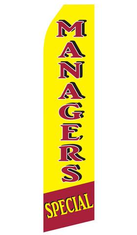 Manager Specials Feather Flag | Stock Design - Minuteman Press formely La Luz Printing Company | San Antonio TX Printing-San-Antonio-TX