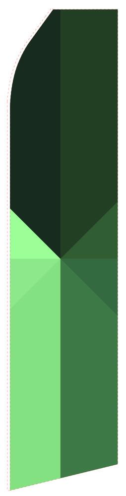 Multi Green Feather Flag | Stock Design - Minuteman Press formely La Luz Printing Company | San Antonio TX Printing-San-Antonio-TX