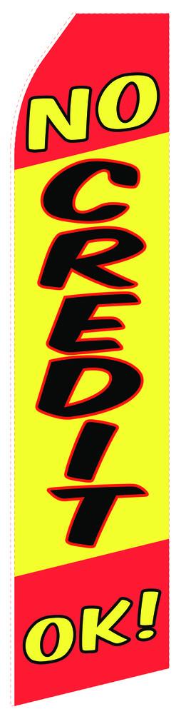 No Credit OK Feather Flag | Stock Designs - Minuteman Press formely La Luz Printing Company | San Antonio TX Printing-San-Antonio-TX