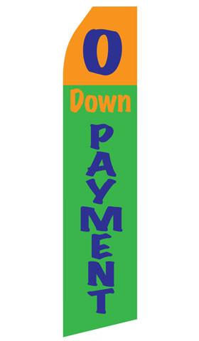 No Down Payment Feather Flag | Stock Design - Minuteman Press formely La Luz Printing Company | San Antonio TX Printing-San-Antonio-TX