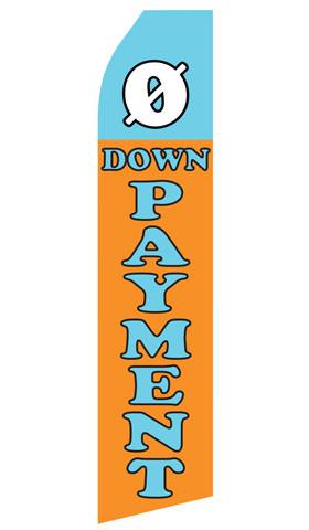 No Down Payment Feather Flag | Stock Design - Minuteman Press formely La Luz Printing Company | San Antonio TX Printing-San-Antonio-TX