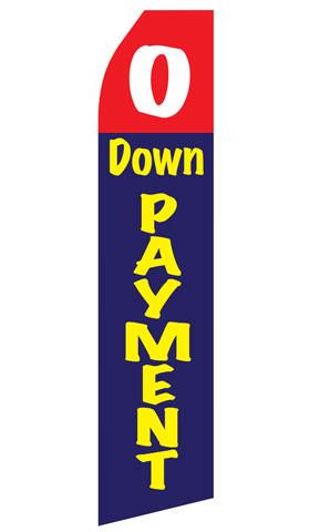 No Down Payment Feather Flags | Stock Design - Minuteman Press formely La Luz Printing Company | San Antonio TX Printing-San-Antonio-TX