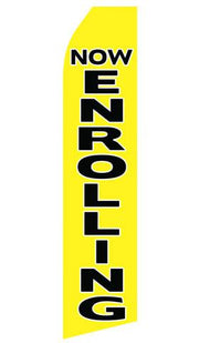 Now Enrolling Feather Flag | Stock Design - Minuteman Press formely La Luz Printing Company | San Antonio TX Printing-San-Antonio-TX