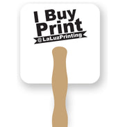 One Color Ink Square Shape Hand Fan - Sandwich Hand Fans - Minuteman Press formely La Luz Printing Company | San Antonio TX Printing-San-Antonio-TX