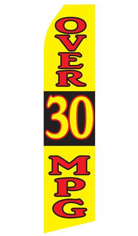 Over 30 MPG Feather Flags | Stock Design - Minuteman Press formely La Luz Printing Company | San Antonio TX Printing-San-Antonio-TX