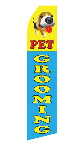 Pet Grooming Feather Flags | Stock Design — Minuteman Press San Antonio ...