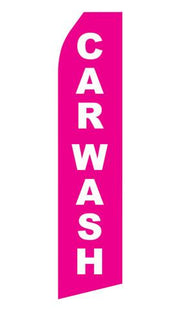 Pink Car Wash Feather Flags | Stock Design - Minuteman Press formely La Luz Printing Company | San Antonio TX Printing-San-Antonio-TX