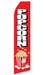 Popcorn Feather Flag | Stock Design - Minuteman Press formely La Luz Printing Company | San Antonio TX Printing-San-Antonio-TX