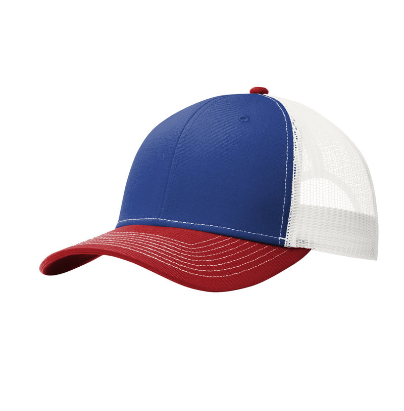 Port Authority® Snapback Trucker Cap C112 | Logo Embroidery Included - Minuteman Press formely La Luz Printing Company | San Antonio TX Printing-San-Antonio-TX