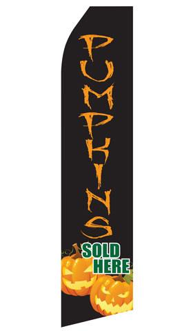 Pumpkins Sold Here Feather Flag | Stock Design - Minuteman Press formely La Luz Printing Company | San Antonio TX Printing-San-Antonio-TX
