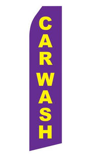 Purple Car Wash Feather Flags | Stock Design - Minuteman Press formely La Luz Printing Company | San Antonio TX Printing-San-Antonio-TX