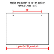 Real Estate Small Post | Holds Up to 24" sign - Minuteman Press formely La Luz Printing Company | San Antonio TX Printing-San-Antonio-TX