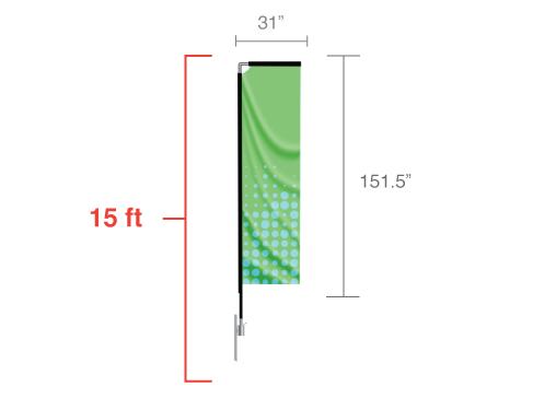 Rectangle Flag - Minuteman Press formely La Luz Printing Company | San Antonio TX Printing-San-Antonio-TX