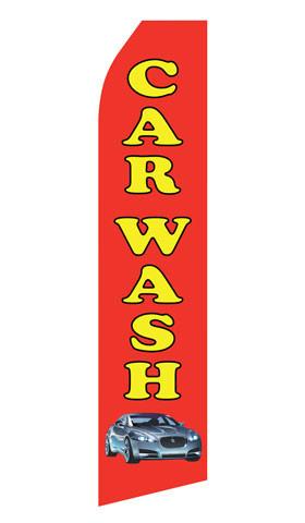Red Car Wash Feather Flags | Stock Design - Minuteman Press formely La Luz Printing Company | San Antonio TX Printing-San-Antonio-TX