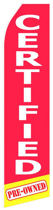 Red Certified Feather Flags | Stock Designs - Minuteman Press formely La Luz Printing Company | San Antonio TX Printing-San-Antonio-TX