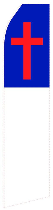Red Cross Feather Flag | Stock Design - Minuteman Press formely La Luz Printing Company | San Antonio TX Printing-San-Antonio-TX