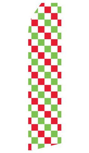 Red, Green and White Checkered Feather Flags | Stock Design - Minuteman Press formely La Luz Printing Company | San Antonio TX Printing-San-Antonio-TX