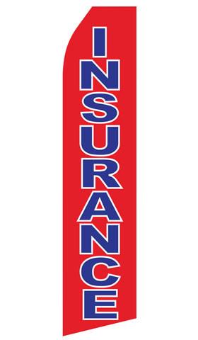 Red Insurance Feather Flags | Stock Design - Minuteman Press formely La Luz Printing Company | San Antonio TX Printing-San-Antonio-TX