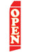 Red Open Feather Flag | Stock Design - Minuteman Press formely La Luz Printing Company | San Antonio TX Printing-San-Antonio-TX