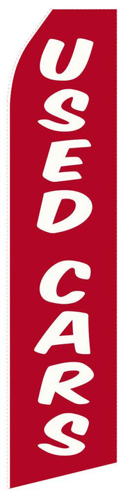 Red Used Cars Feather Flag | Stock Designs - Minuteman Press formely La Luz Printing Company | San Antonio TX Printing-San-Antonio-TX