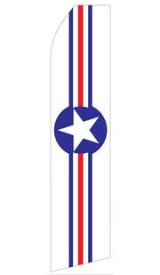 Red White and Red Star Feather Flags | Stock Design - Minuteman Press formely La Luz Printing Company | San Antonio TX Printing-San-Antonio-TX