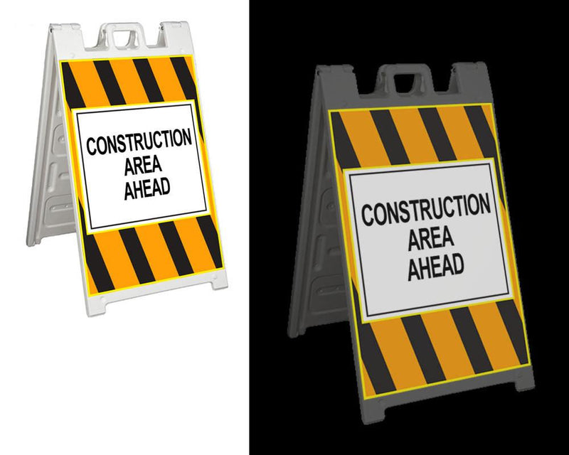 Reflective Sidewalk Signs - Minuteman Press formely La Luz Printing Company | San Antonio TX Printing-San-Antonio-TX