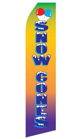 Snow Cones Feather Flag | Stock Design - Minuteman Press formely La Luz Printing Company | San Antonio TX Printing-San-Antonio-TX