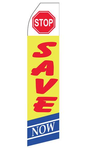 Stop Save Here Feather Flags | Stock Design - Minuteman Press formely La Luz Printing Company | San Antonio TX Printing-San-Antonio-TX