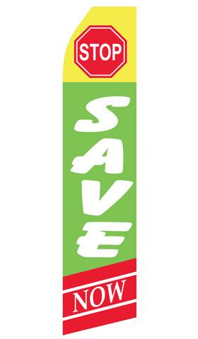 Stop Save Here Feather Flags | Stock Design - Minuteman Press formely La Luz Printing Company | San Antonio TX Printing-San-Antonio-TX