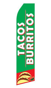Tacos and Burritos Feather Flag | Stock Design - Minuteman Press formely La Luz Printing Company | San Antonio TX Printing-San-Antonio-TX