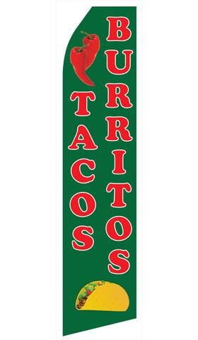 Tacos and Burritos Feather Flags | Stock Design - Minuteman Press formely La Luz Printing Company | San Antonio TX Printing-San-Antonio-TX