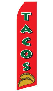 Tacos Feather Flag | Stock Design - Minuteman Press formely La Luz Printing Company | San Antonio TX Printing-San-Antonio-TX