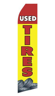 Used Tires Feather Flags | Stock Design - Minuteman Press formely La Luz Printing Company | San Antonio TX Printing-San-Antonio-TX
