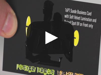 Velvet | Soft Touch | Suede Business Cards w/ Raised Spot UV Front Only - Minuteman Press formely La Luz Printing Company | San Antonio TX Printing-San-Antonio-TX