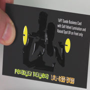 Velvet | Soft Touch | Suede Business Cards w/ Raised Spot UV Front Only - Minuteman Press formely La Luz Printing Company | San Antonio TX Printing-San-Antonio-TX