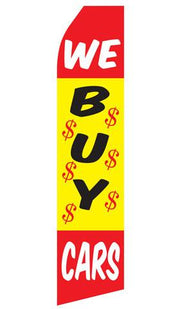 We Buy Cars Feather Flags | Stock Design - Minuteman Press formely La Luz Printing Company | San Antonio TX Printing-San-Antonio-TX