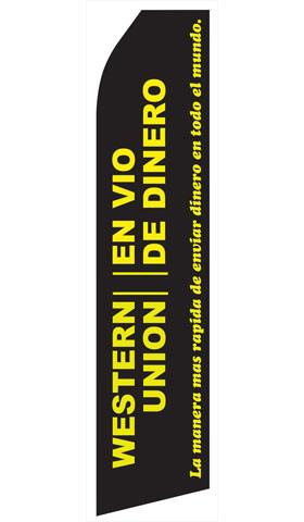 Western Union En Vio De Dinero Feather Flags | Stock Design - Minuteman Press formely La Luz Printing Company | San Antonio TX Printing-San-Antonio-TX